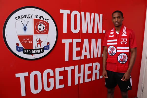 Joy Mukena has signed for Crawley Town. Picture: Crawley Town