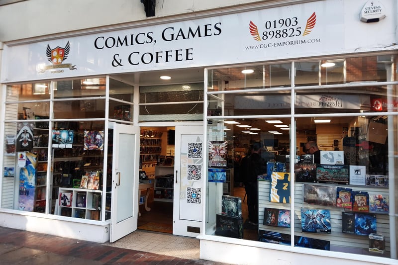 Comics, Games and Coffee opened its doors in the Montague Quarter in June, 2022