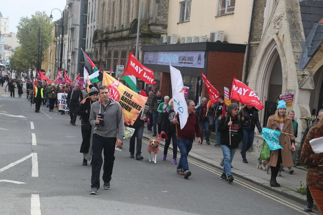 May Day Workers' Day March and Rally in Hastings on April 29 2023. Photo by Roberts Photographic.