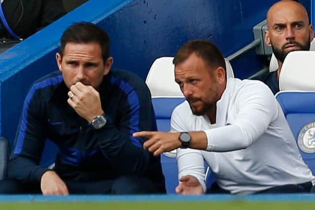Swindon Town have appointed Chelsea, Leeds United and Millwall midfielder Jody Morris (right) as the club's new first team head coach. Picture by IAN KINGTON/AFP via Getty Images