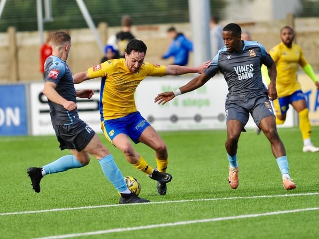 Action and goal celebration's from Lancing's win over Three Bridges