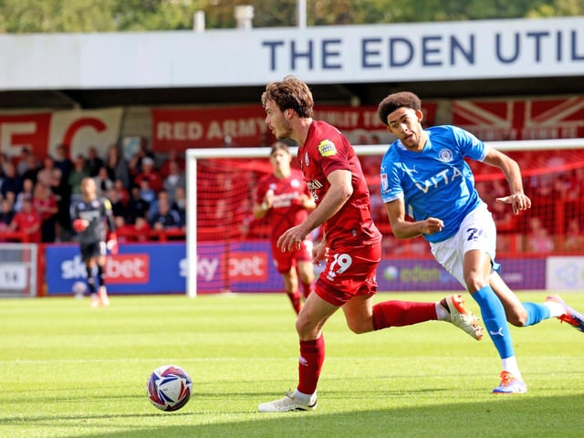 Crawley Town drew 1-1 with Stockport County in their League One encounter at the Broadfield Stadium. Stephen Lawrence/Telephoto Images was there to catch the action