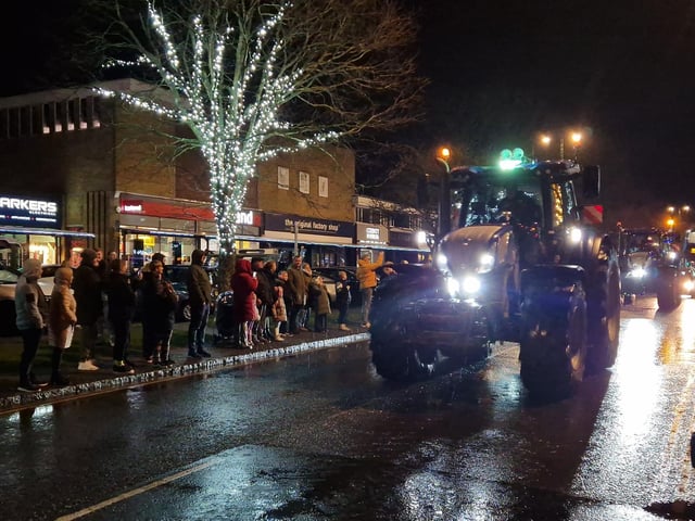 The Arundel Illuminated Tractor Run 2025 in Rustington, which it was visiting for the first time