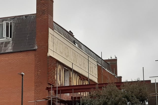 The old Worthing Woolworths sign was uncovered during building works in April, 2023