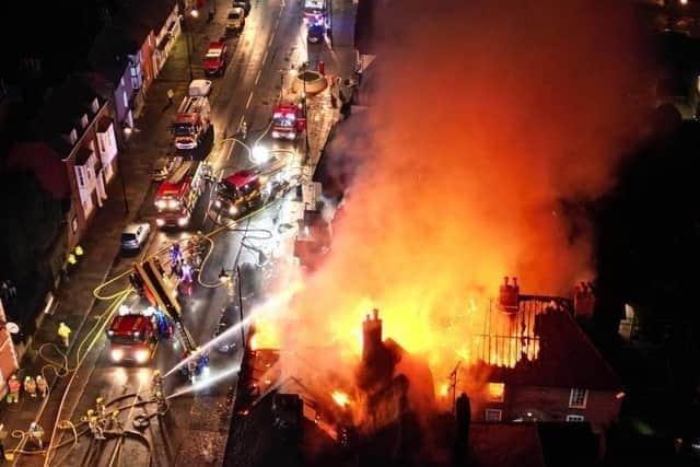 West Sussex Highways provide update as Angel Inn blaze continues to ...