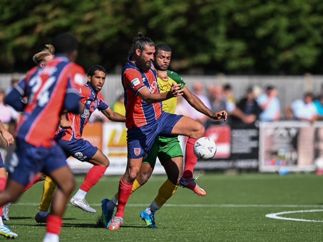 Horsham FC earned a well-deserved point against National League South leaders Dagenham & Redbridge at the Fusion Aviation Community Stadium on Saturday