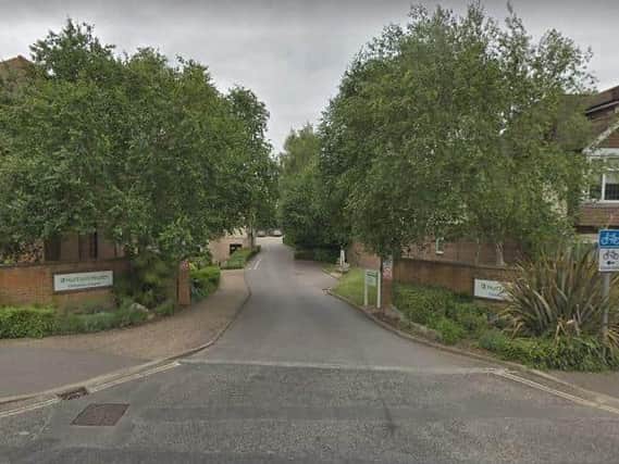 Plans for two new temporary buildings at Nuffield Hospital have been submitted. 
Picture via Google Streetview