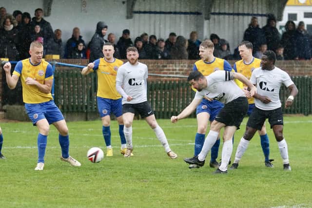 Eastbourne United and Eastbourne Town in their Easter Monday battle
