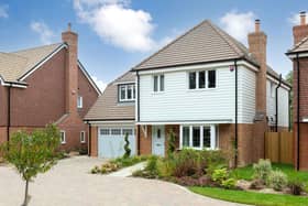 The four-bedroom detached house is a £1,200,000 show home in Folders Grove, Burgess Hill