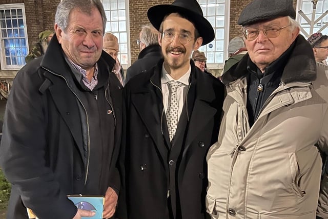 The recently-established Chabad of Worthing held its first Chanukah lighting evening outside Worthing Town Hall on Tuesday, December 20, 2022.
