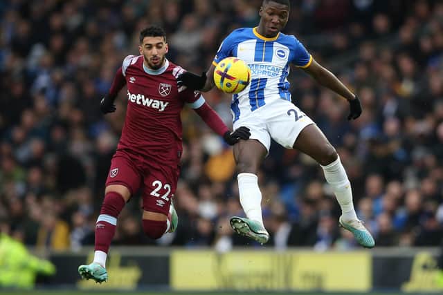 The 21-year-old made the claim following Albion’s demolition victory against West Ham at the Amex Stadium on Saturday.  (Photo by Steve Bardens/Getty Images)
