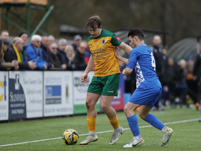 Isthmian Premier action from Horsham's dramatic home win over Wingate & Finchley on Saturday