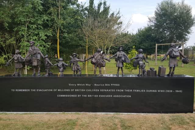 The National Memorial to the Evacuation sited at The National Memorial Arboretum in Staffordshire