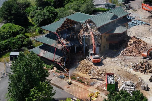 The site was previously home to The Body Shop's pagoda-style headquarters, which was demolished in 2025. Picture: Eddie Mitchell