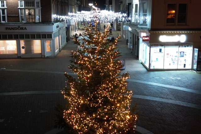 Worthing getting geared up for Christmas 2023 with stunning festive displays appearing in the town
