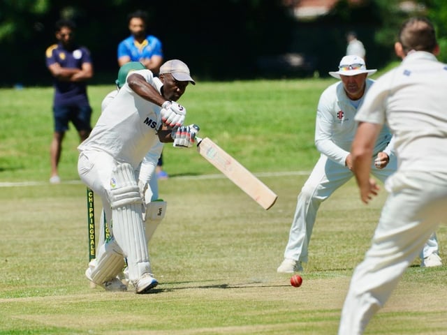 Action from Chippingdale v Broadwater CC in Division 4 West of the Sussex Cricket League