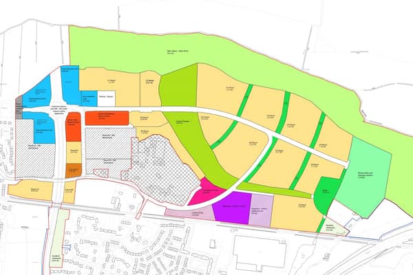 The masterplan for Hampton Park, including the location of the community centre. Picture: Littlehampton Town Council