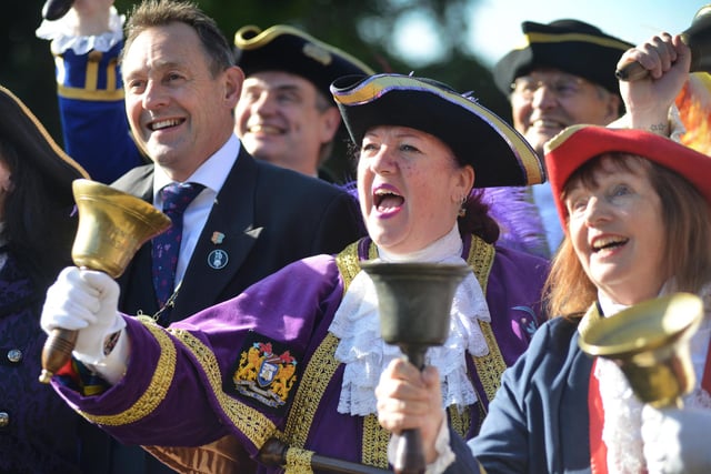 The 70th National Town Criers' Championship in Rye on October 14 2023.