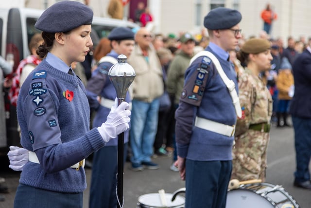 Young cadets at the service
