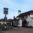 The Three Compasses pub at Dunsfold Road, Alfold, is near the Top Gear test track