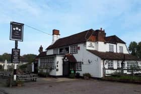 The Three Compasses pub at Dunsfold Road, Alfold, is near the Top Gear test track