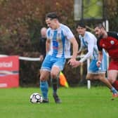 Worthing United battle against Shoreham - and the rain and wind | Picture by Stephen Goodger