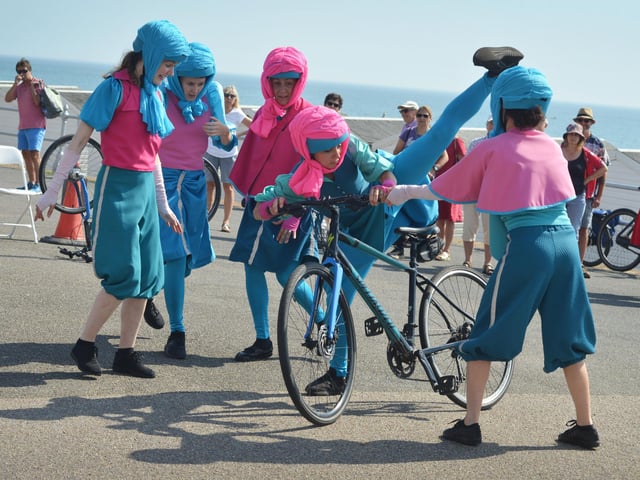 Sussex Blazing Saddles perform in Bexhill on Sunday September 10 2023.