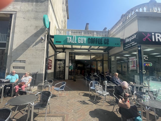 Inside Tall Guy Coffee in Eastbourne