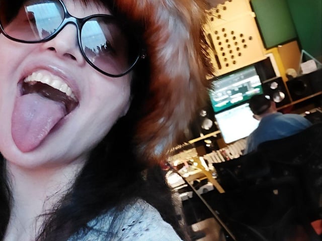 Antonella on the first day she met Gavin at Magic Garden Studio