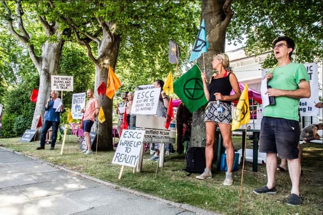 Activists from Extinction Rebellion occupied the offices of East Sussex County Council (ESCC) yesterday morning (July 19) to demand immediate action on the climate crisis.