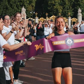 Runners in Chichester have played their part in an incredible endurance challenge after athlete Esmée Gummer completed a 5,000km journey across the UK and Ireland on October 3, setting a Guinness World Records title in the process. Picture: Kate Olivia May Marshall