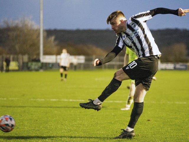 Action from Peacehaven and Telscombe's win over Bexhill United in the SCFL premier