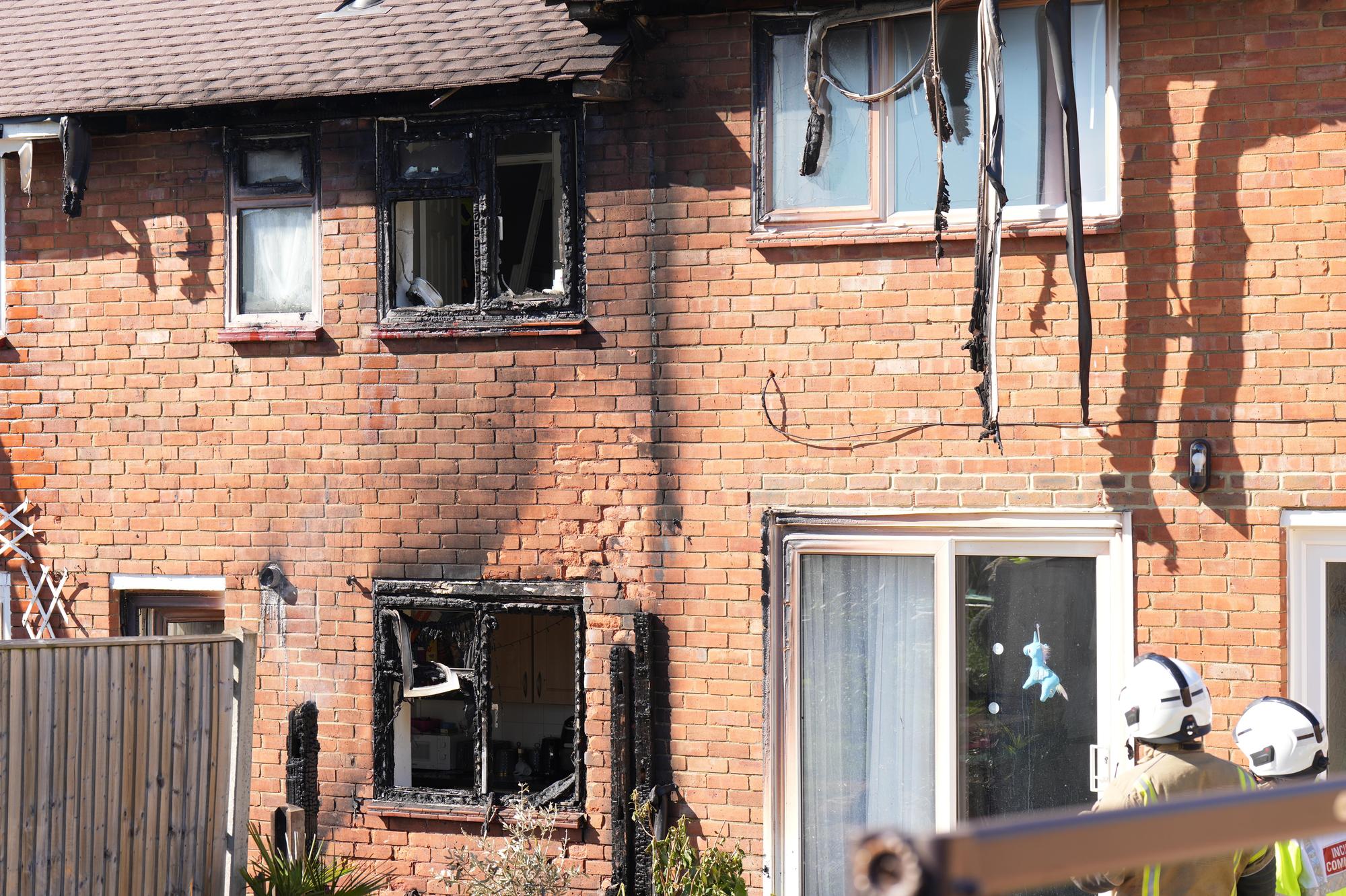 Fire crews are tackling a blaze in Crawley, according to a West Sussex Fire & Rescue Service spokesperson.