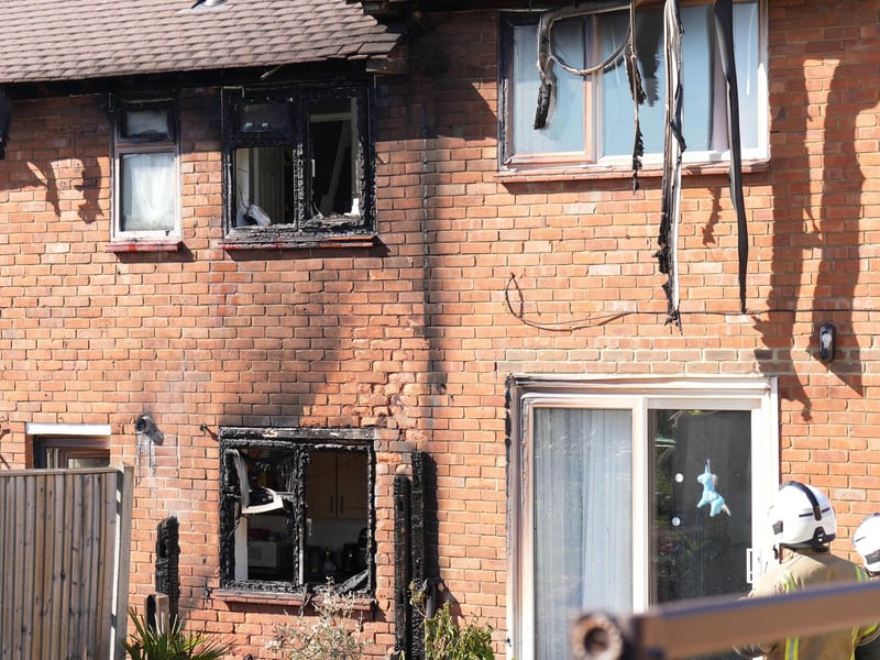 Fire crews are tackling a blaze in Crawley, according to a West Sussex Fire & Rescue Service spokesperson.