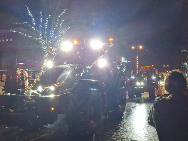 The Arundel Illuminated Tractor Run 2025 in Rustington, which it was visiting for the first time