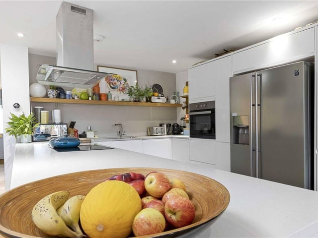 Part of the open plan kitchen.