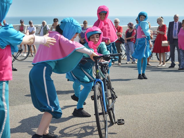 Sussex Blazing Saddles perform in Bexhill on Sunday September 10 2023.