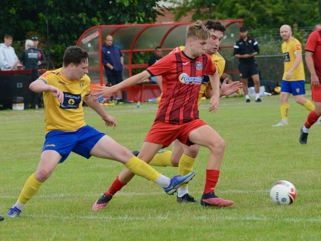 Action from a pre-season friendly between Wick and Lancing at Crabtree Park