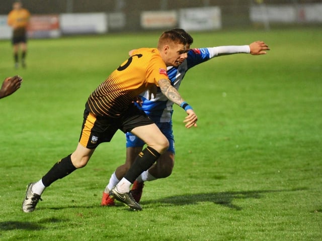 Action from Littlehampton Town v Sheppey in the Isthmian south east division