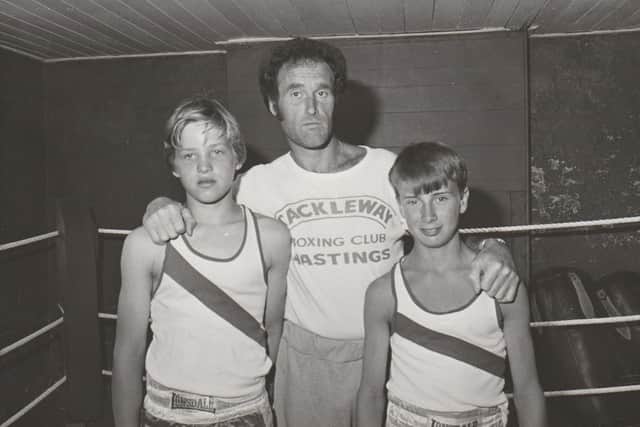 Mick Turner pictured in 1983 with Matthew Stevens and Gary Lawrence, who both made advanced progress in the National Schoolboys Championships