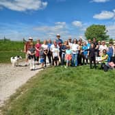 Walkers at Wilton Park's 2023 charity walk for Gertrude's Children's Hospital