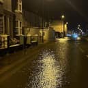 Flood water rushed through the Sussex Yacht Club premises during the early hours of Tuesday morning