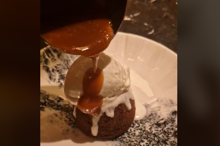 Dessert brought one of my personal favourites: sticky toffee pudding with beef fat caramel and vanilla ice cream.