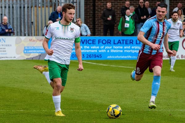 Matt Burgess in action for the Rocks | Picture: Tommy McMillan