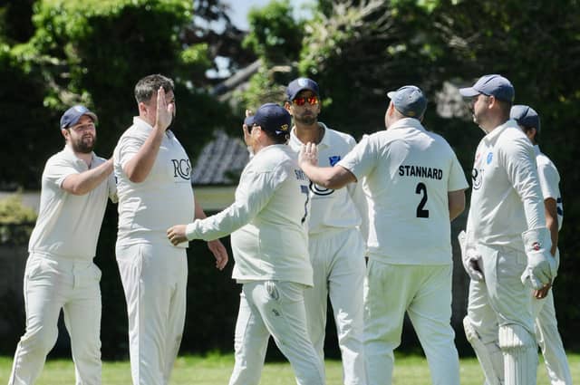 Action from Goring CC v Pagham CC in Division 3 West of the Sussex Cricket League