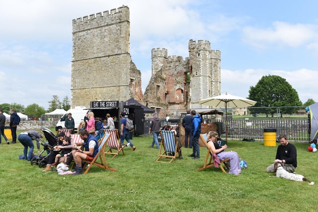 Queen's Platinum Jubilee celebrations at the Cowdray Ruins. Picture: Liz Pearce 04/06/2022