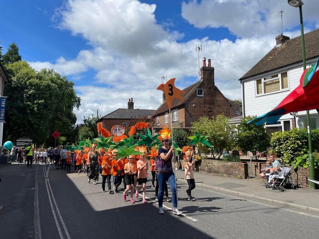 Natural World themed children's parade. Holbrook Primary