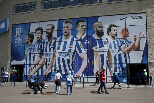 Brighton & Hove Albion lost points for location but scored well for atmosphere, views and catering.
