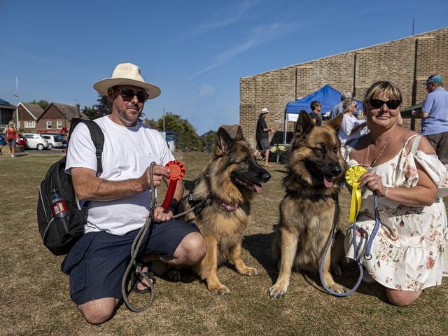 Winners at Littlehampton Dog Training Club’s fun dog show at East Preston and Kingston Horticultural Society flower show