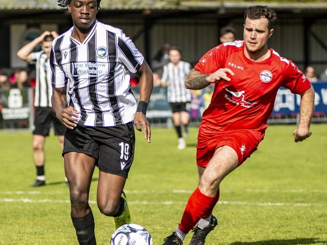 Action from Peacehaven and Telscombe v Crawley Down Gatwick